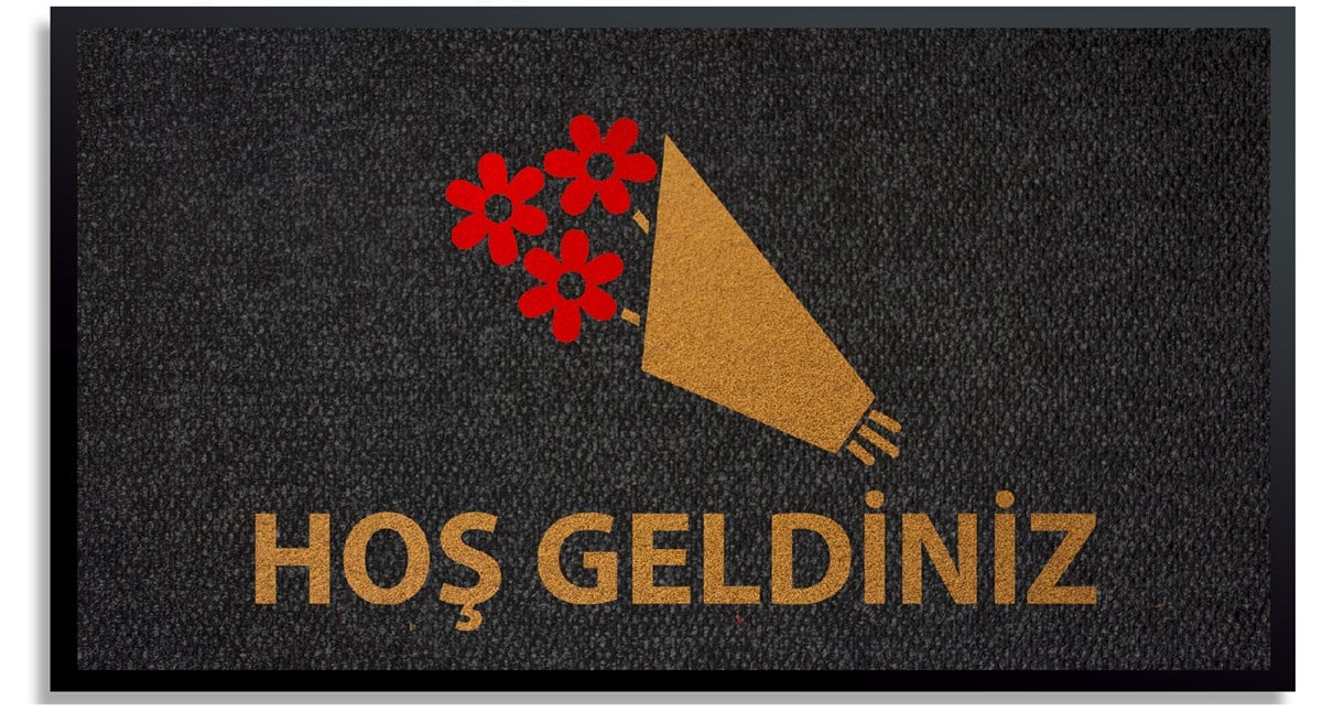 Çiçekçi Logolu Paspas