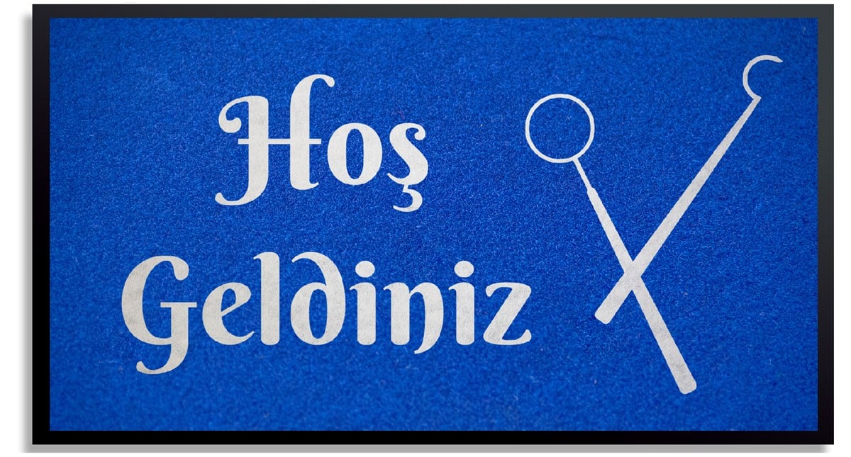 Diş Hekimi Paspası Logolu Paspas