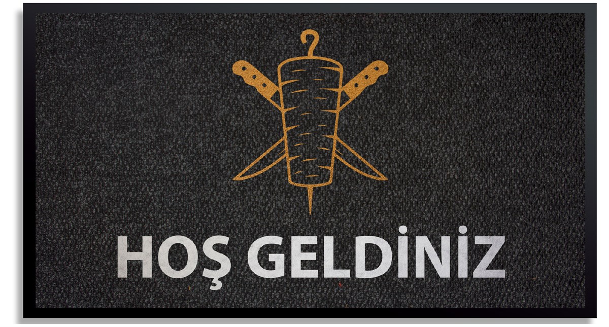 Dönerci Giriş Paspası Logolu Halı Paspas