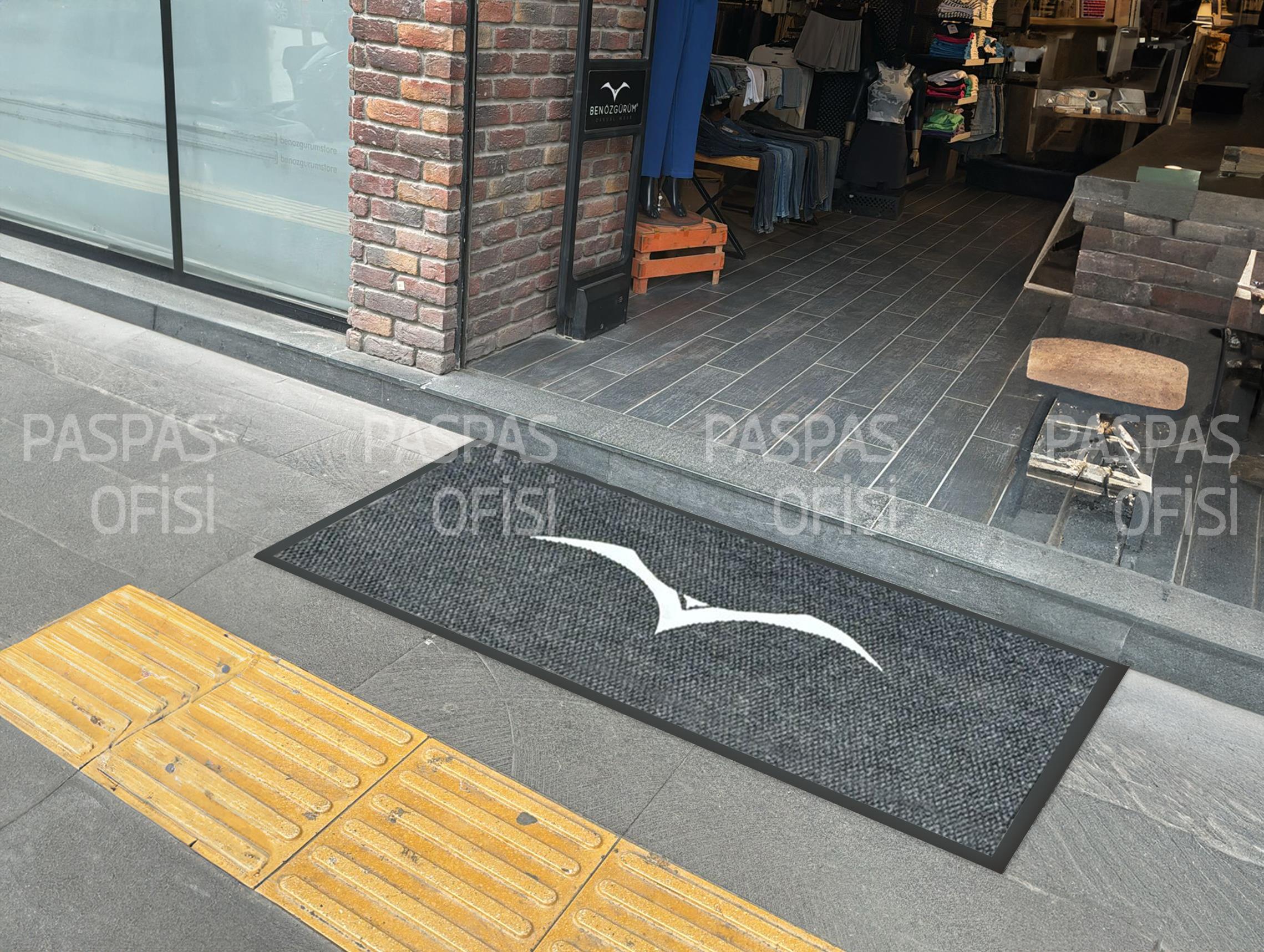 Dükkan Önü Dış Kapı Paspası Logolu Paspas Firma Paspası Özel Logolu Paspas
