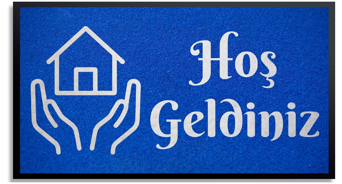 Emlakçı Danışman Logolu Giriş Paspası Logolu Halı Lazer Kesim