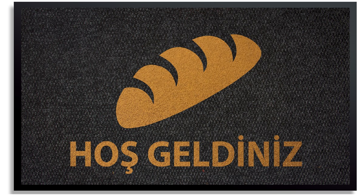Fırın Giriş Paspası Logo Halı
