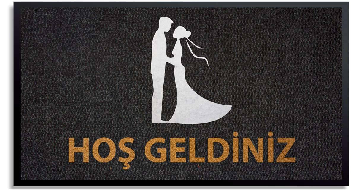 Gelin Damat Paspas Logolu Halı