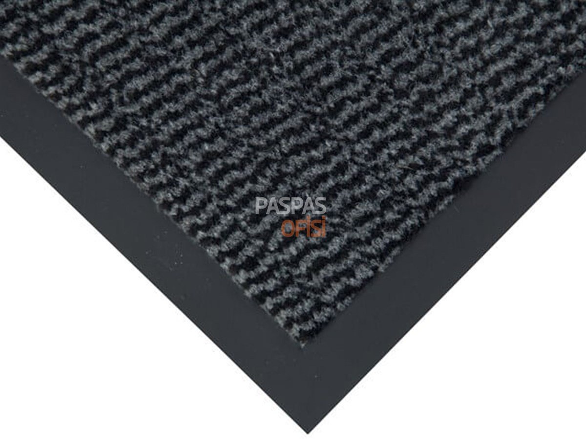 Gri Çizgili Siyah Nem Alıcı Paspas