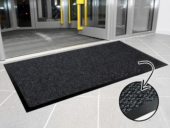 İç ve Dış Mekan Ayak İzi Bırakmaz Kapı Önü Paspası Kauçuk Kenar Rampalı