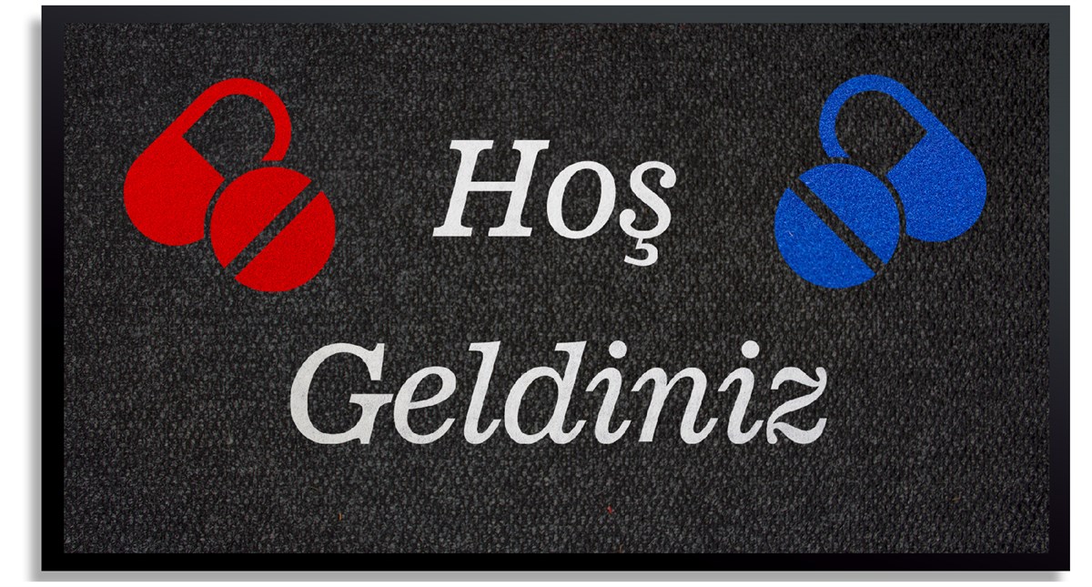 İlaç Tasarımlı Eczane Giriş Paspası