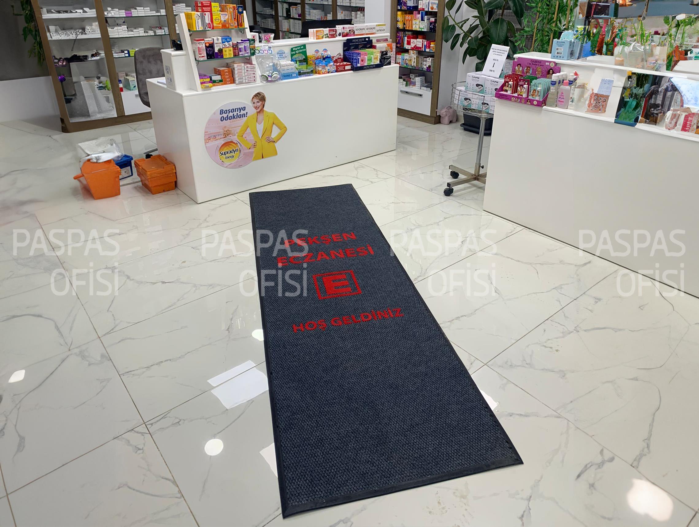İşyeri Paspası Yolluk Logolu Halı Paspas Firma Logolu Paspas
