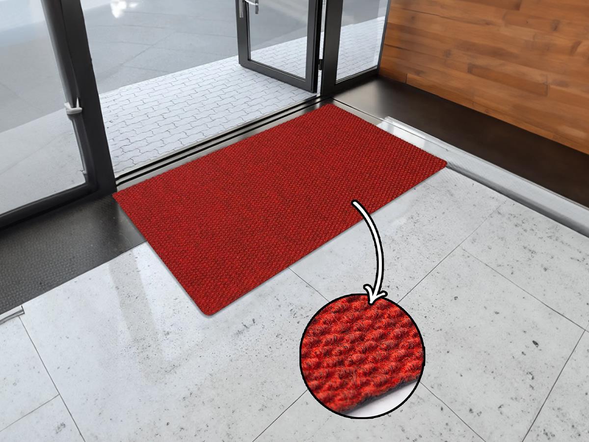 Kırmızı İş Yeri Paspası Kapı Önü Paspası Dış Mekan Paspası