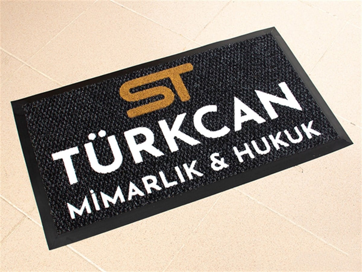 Mimarlık ve Hukuk Paspası Logolu Halı Paspas Ofis Halısı