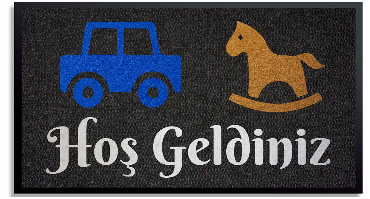 Oyuncakçı Kapı Önü Mağaza Paspası Logolu Halı