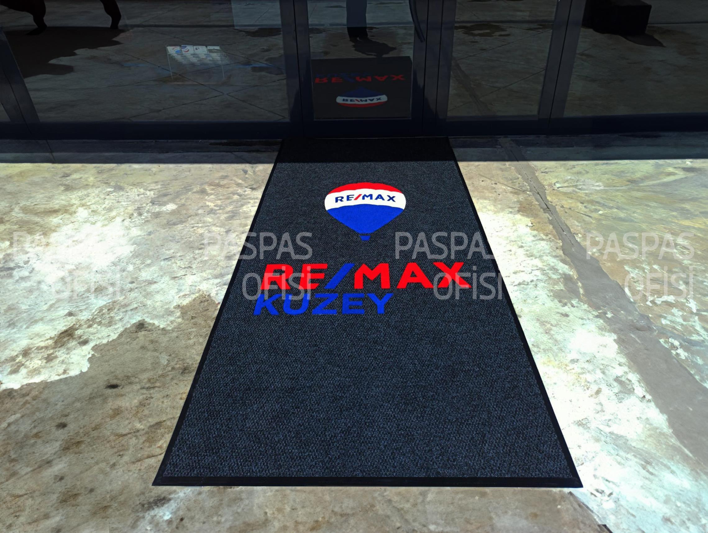 Remax Logolu Emlakçı Firma Logolu Paspas Dış Mekan Paspası