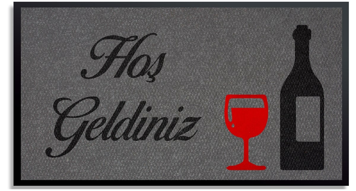 Restoran Bar Paspası Logolu Lazer Kesim Halı Paspas