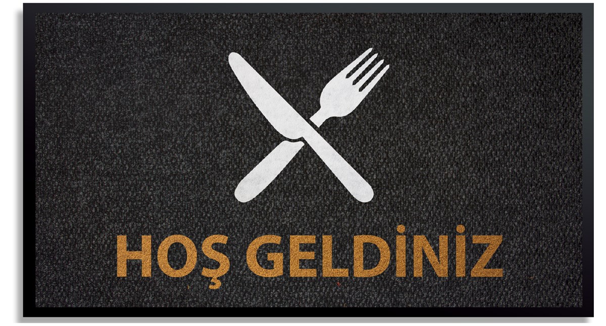 Restoran Lokanta Halısı Logolu Halı Paspas