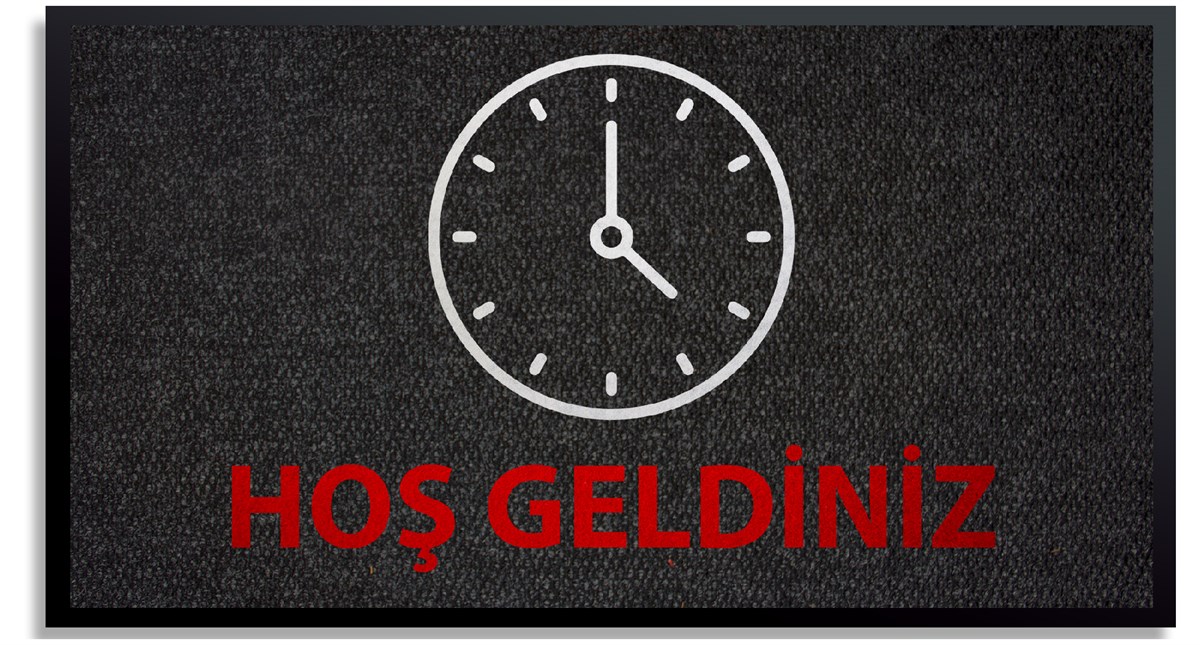 Saatçi Kol Saati Logolu Halı Paspas