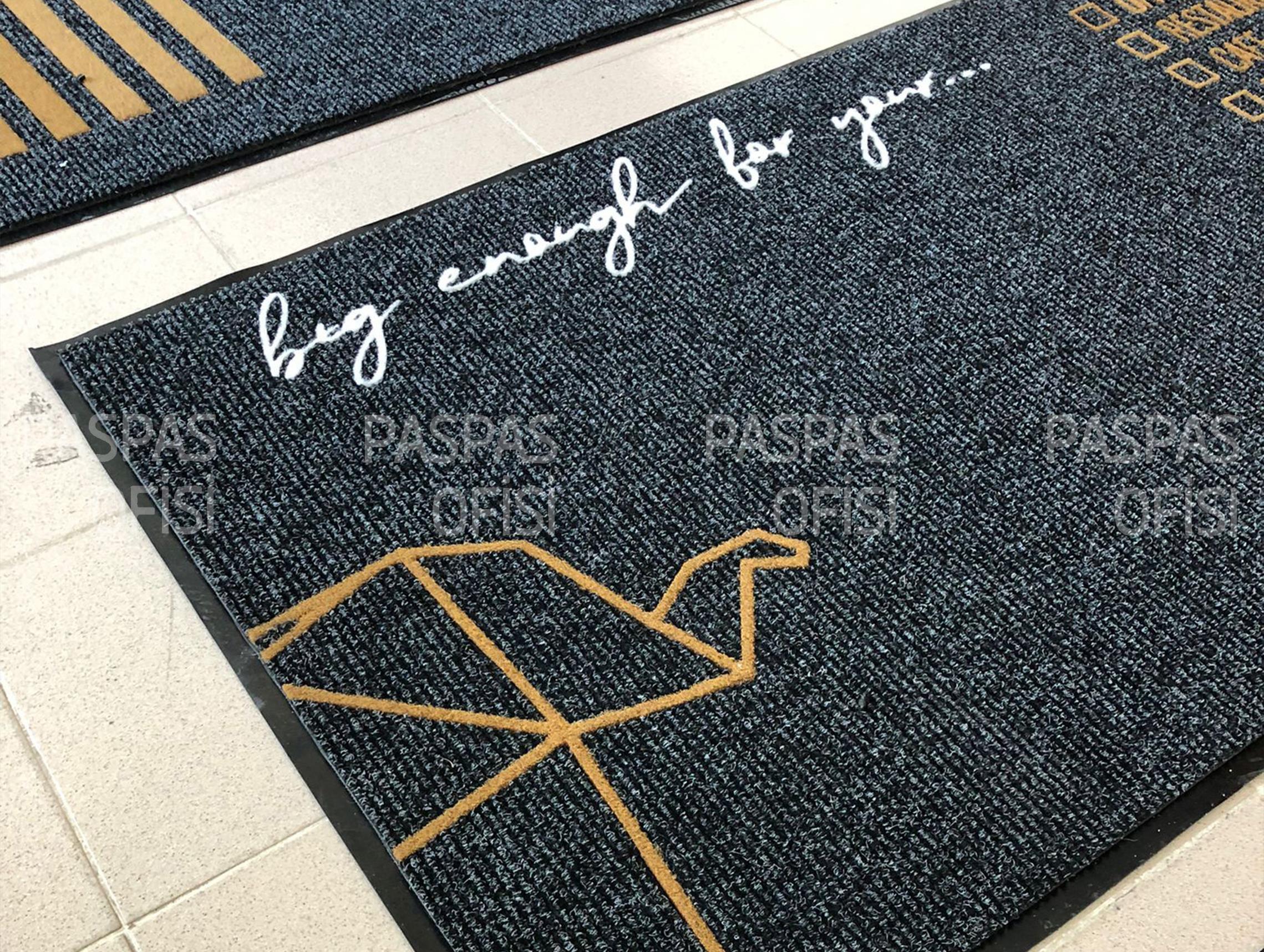 Şirket Logolu Paspas Dış ve İç Mekan Paspası Kurumsal Logolu Halı