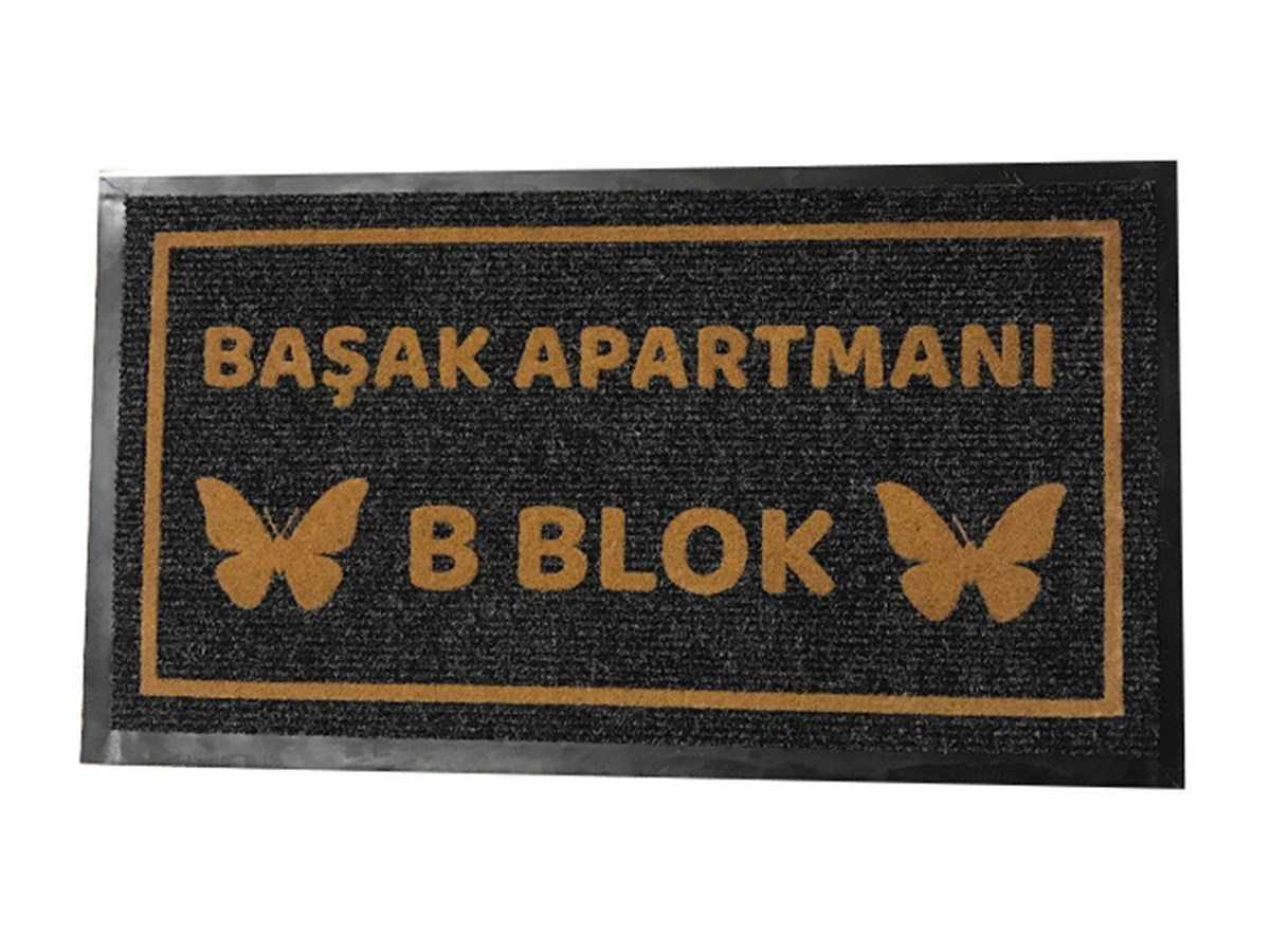 Apartman Site Giriş Paspası Logolu Blok Paspası Özel Tasarım