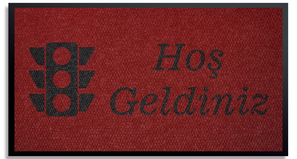 Sürücü Kursu Giriş Paspası Logolu Halı