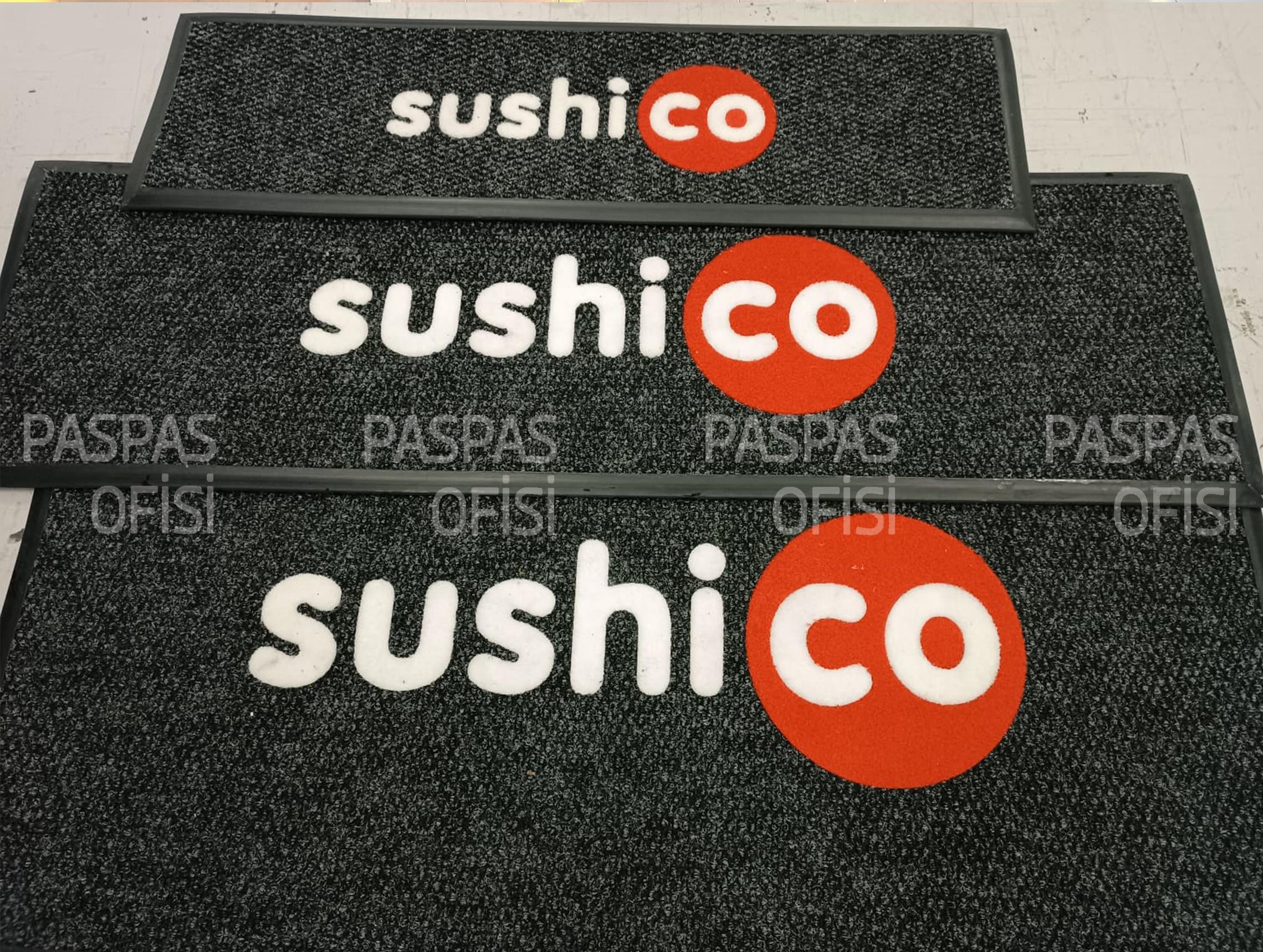 Sushi Co Kurumsal Logolu Toptan Paspas Firmalara Özel Paspas