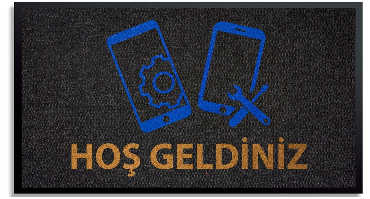 Telefoncu Cep Telefonu Servisi Logolu Halı Paspas
