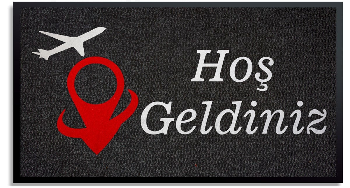 Uçak Firma Halısı Logolu Paspas