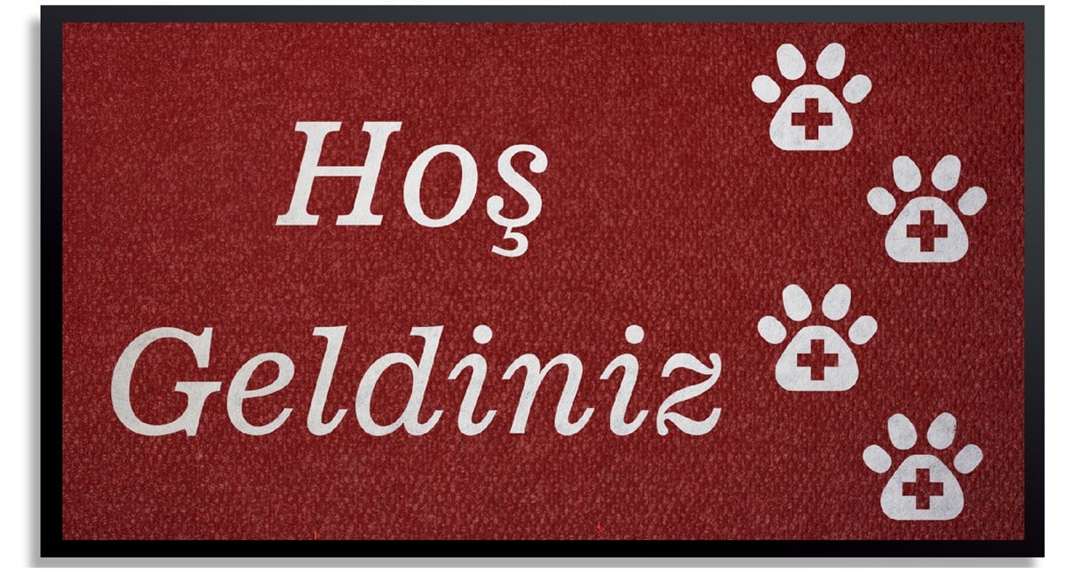 Veteriner Patili Paspas Logo Halı