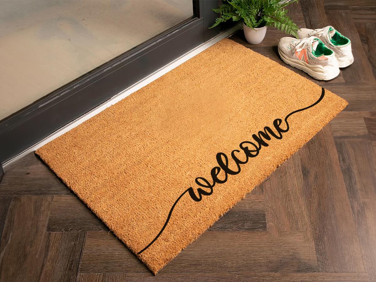 Welcome Yazılı Kapı Önü Paspas Koko Paspas