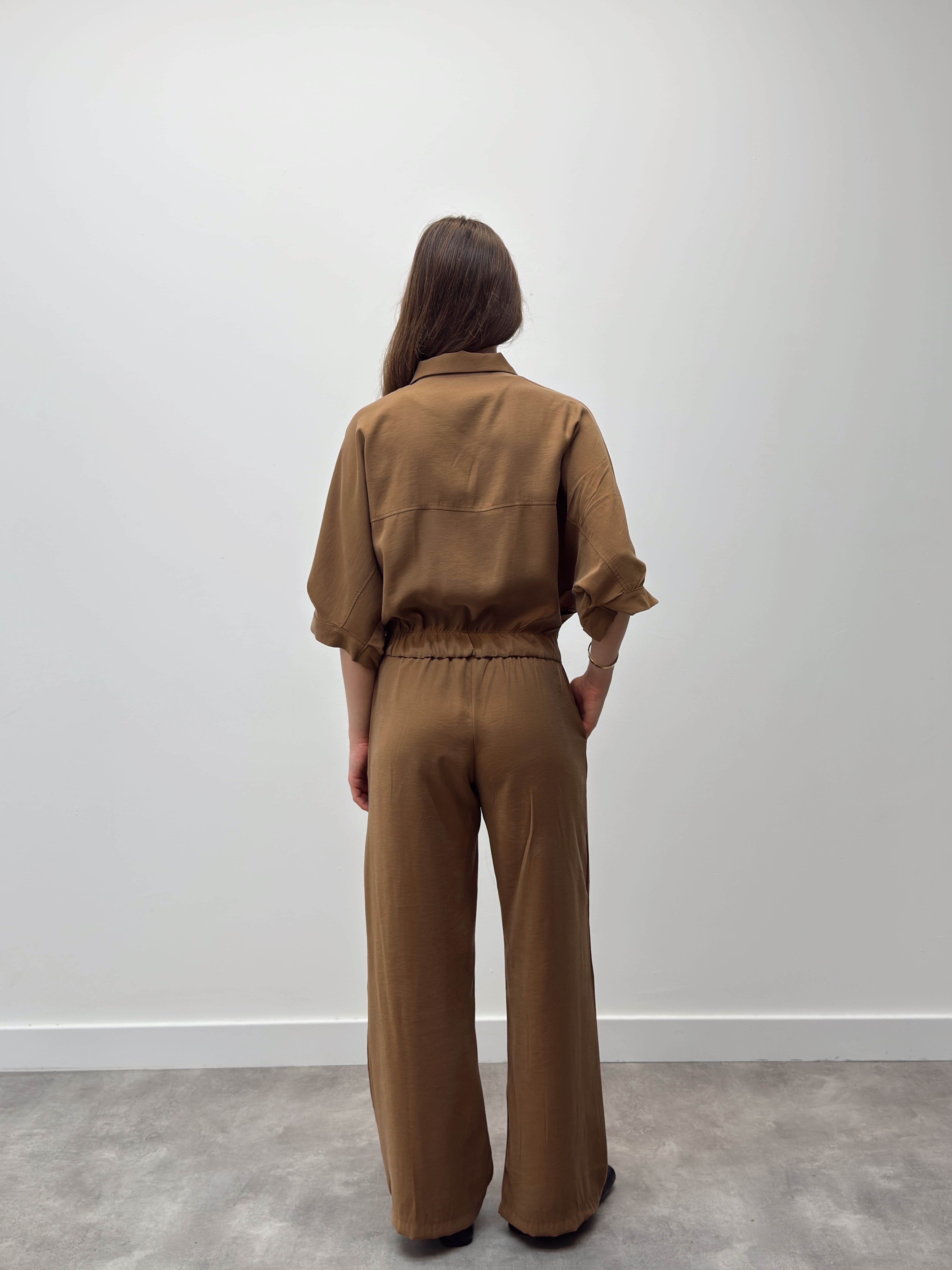 Elara Ceket Pantolon Hardal Takım