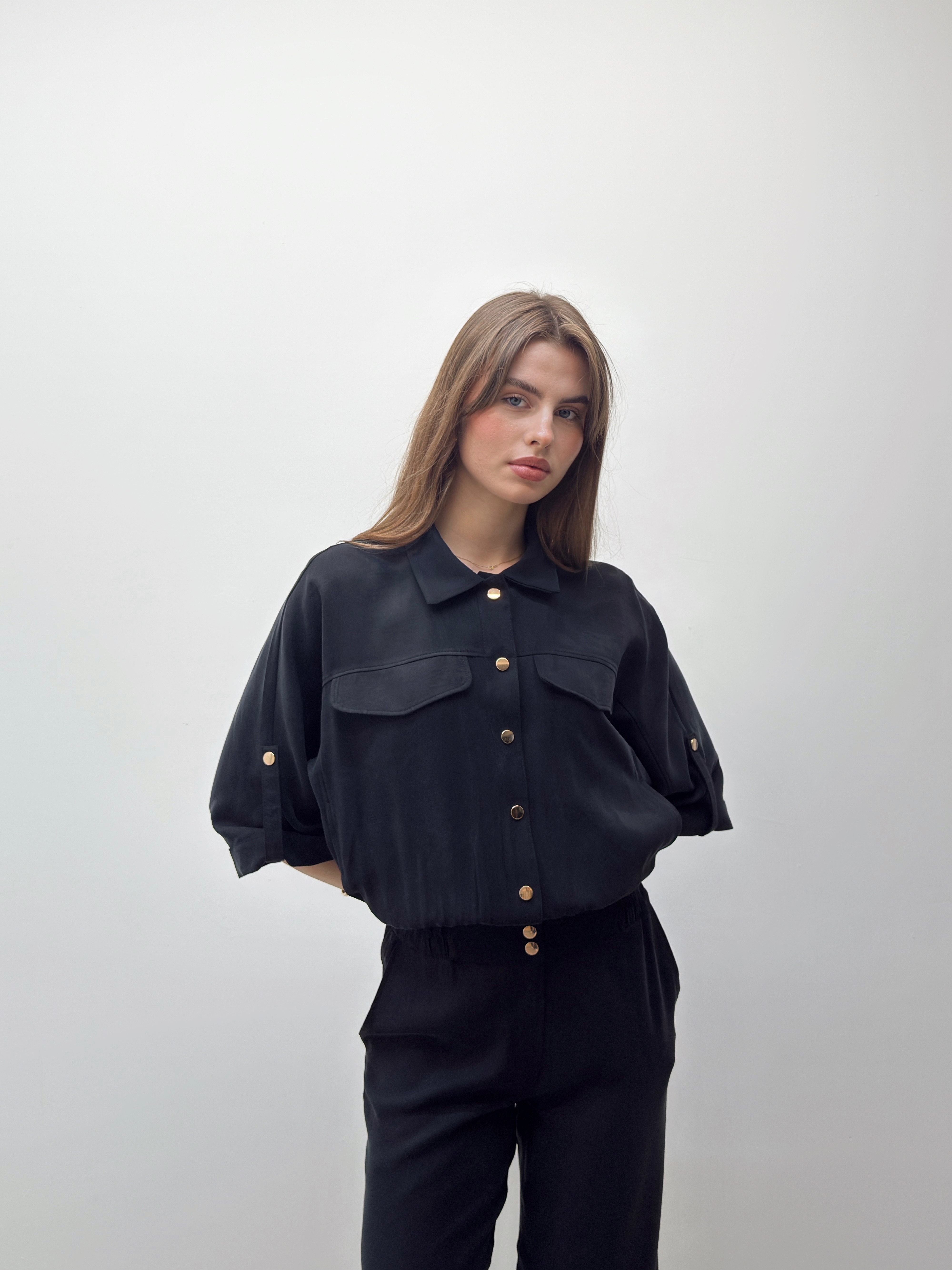 Elara Ceket Pantolon Siyah Takım