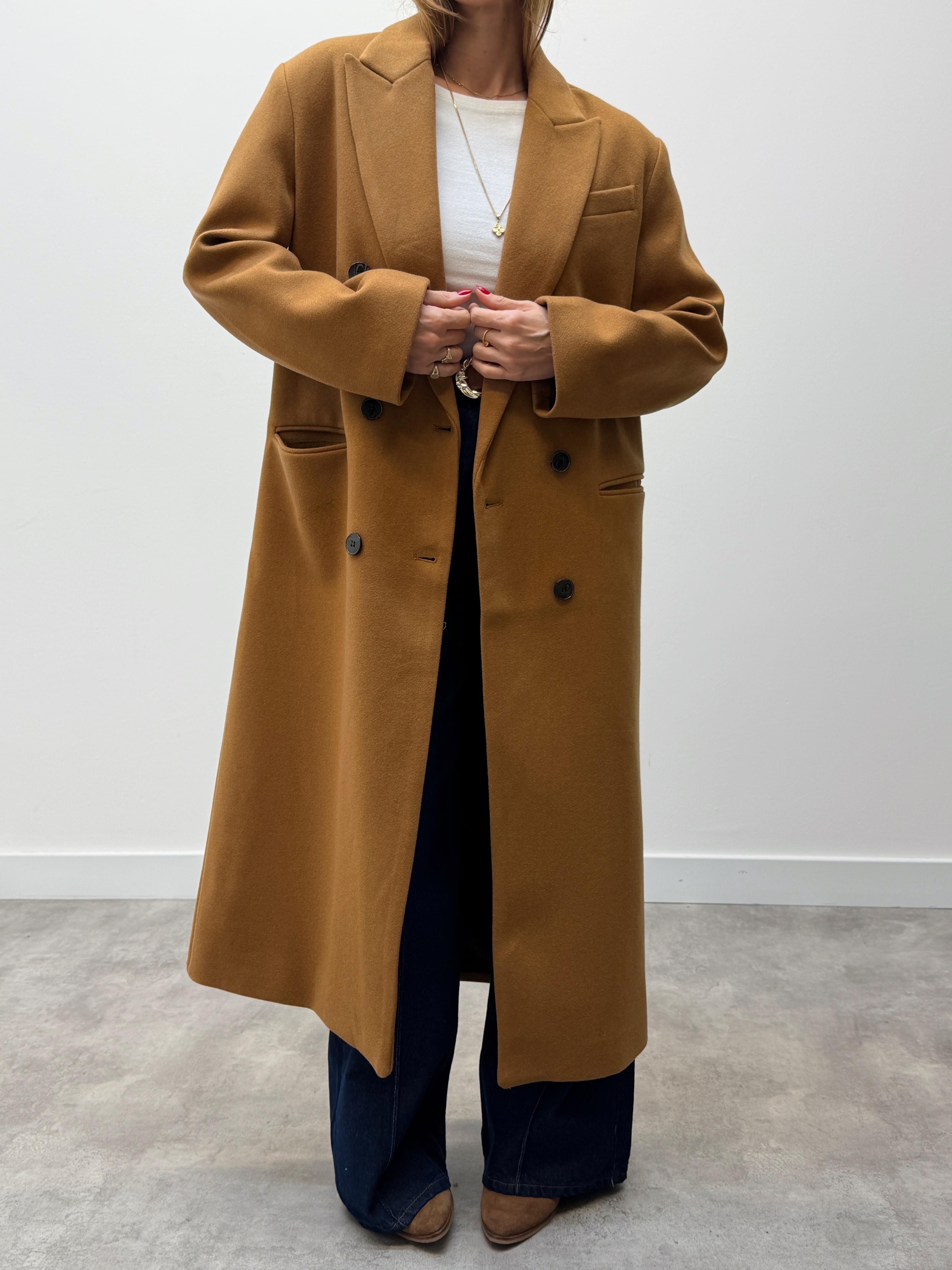 Kadın Premium Vatkalı Armonde Taba Kaban