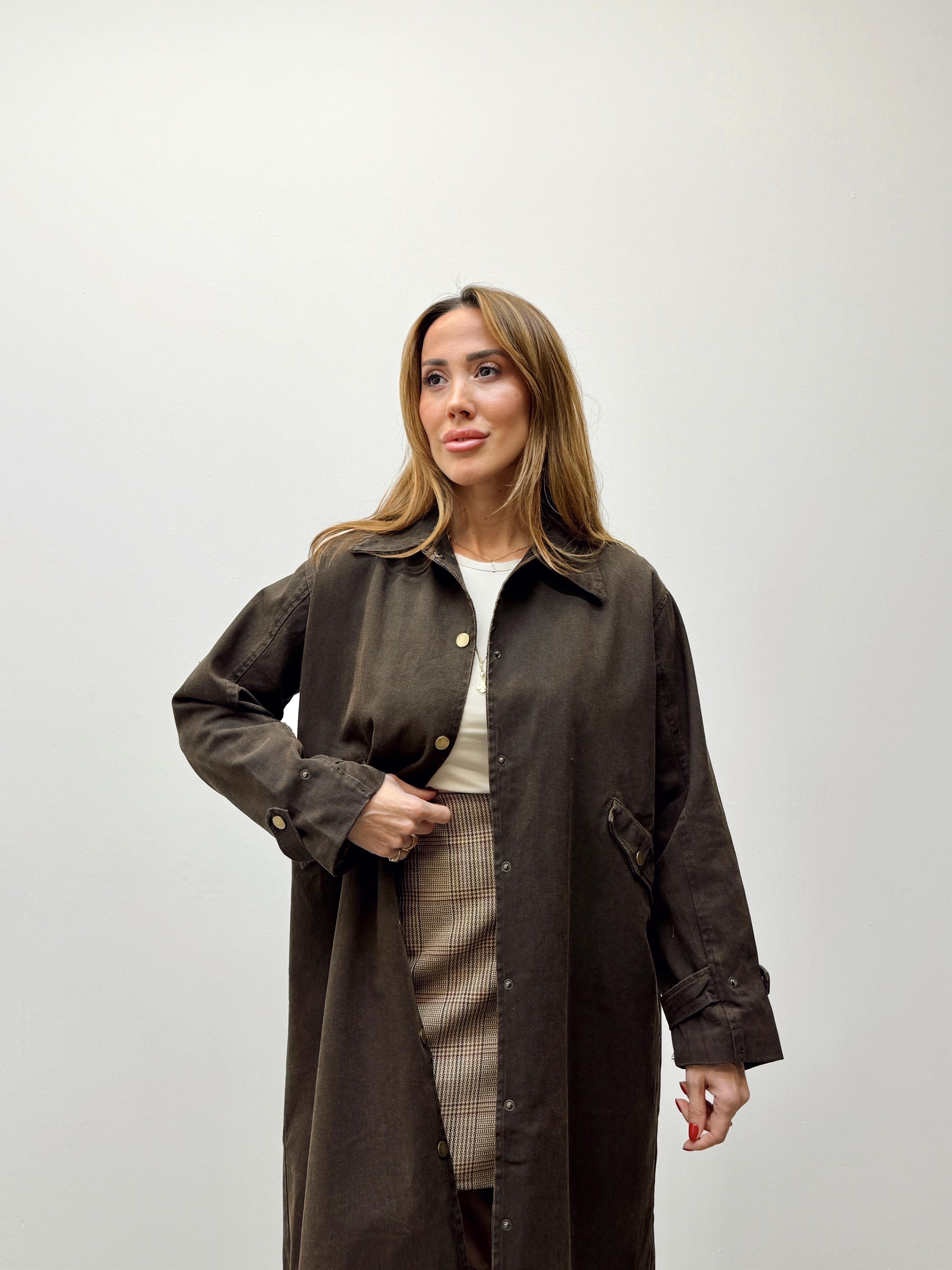 Kadın Verona Gabardin Mumlu Trençkot