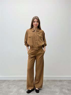 Elara Ceket Pantolon Hardal Takım