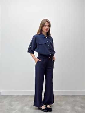 Elara Ceket Pantolon Lacivert Takım