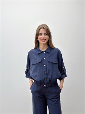 Elara Ceket Pantolon Lacivert Takım