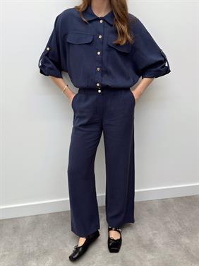 Elara Ceket Pantolon Lacivert Takım