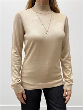 Kadın Balıkçı Yaka Bej Kazak