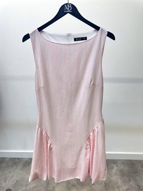 Kadın Büzgü Detaylı Balon Etek Pembe Elbise