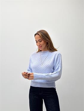 Kadın Eflatun Basic Triko Kazak