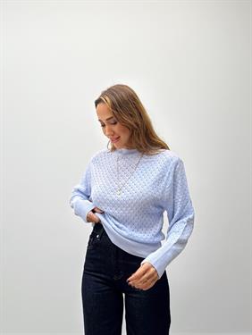 Kadın Eflatun Basic Triko Kazak