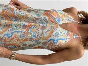 Kadın Midi Boy Sırt Dekolteli Mint Elbise