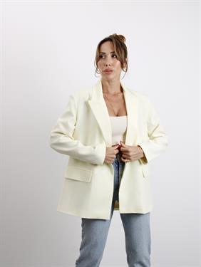 Kadın Poliviskon Kumaş Astarlı Lİmon Sarısı Blazer Ceket
