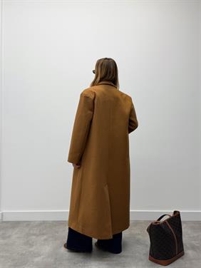 Kadın Premium Vatkalı Armonde Taba Kaban