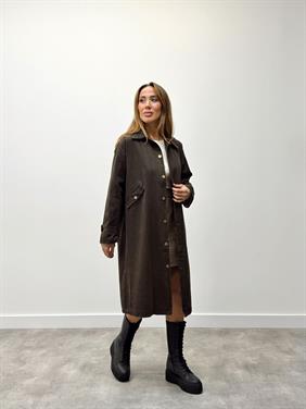 Kadın Verona Gabardin Mumlu Trençkot