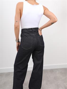 Kadın Yüksek Bel Likralı Straight Jean Kot Pantolon