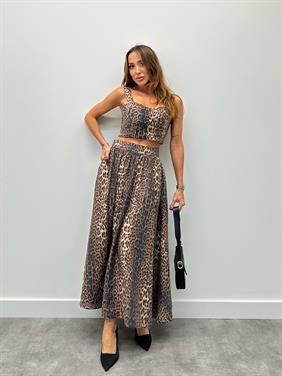 Kadın Zeya Crop Etek Leo Set Takım