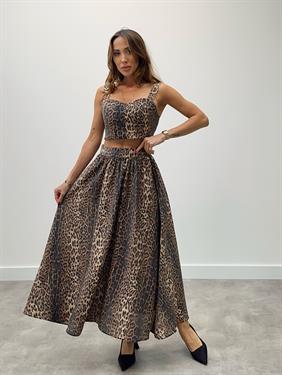 Kadın Zeya Crop Etek Leo Set Takım