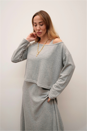 Silva Touch Gri Elbise Bluz Takım