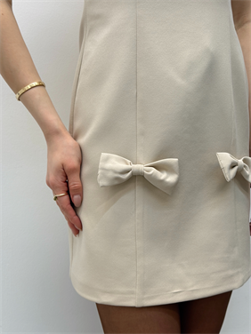 Valeria Fiyonk Detaylı Taş Elbise 