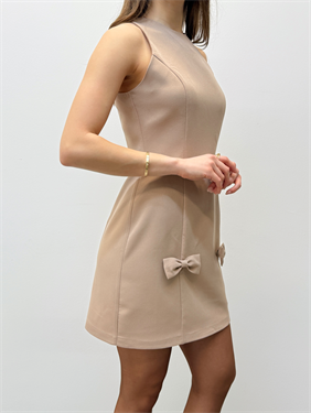 Valeria Fiyonk Detaylı Vizon Elbise 