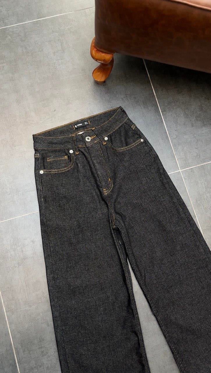 Kadın Yüksek Bel En Boy Likralı Comfort İspanyol Paça Antrasit Kot Pantolon 
