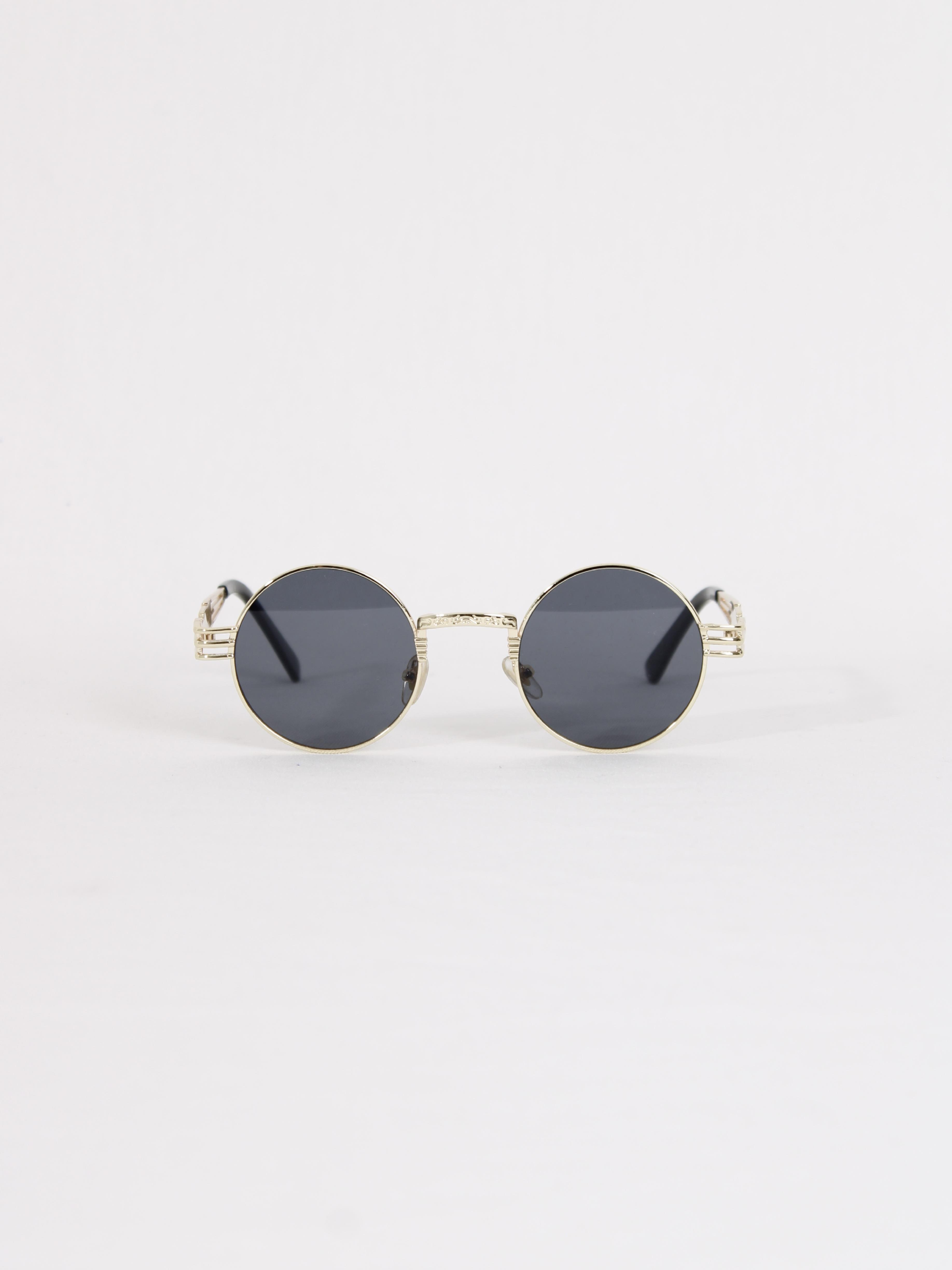 Unisex Orbiton Gold Çerçeve Siyah Güneş Gözlüğü · 2